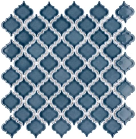 SomerTile Hudson Tangier Fırtına Gri 12-3 / 8 x 12-1/2 x 5 mm Porselen Mozaik Karo