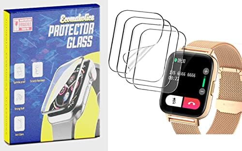 Ecomaholics 4 Paket Cakuja ile uyumlu, Nemheng 1.72 inç i22 Smartwatch Ekran koruyucu, Çizilmez, Kendi kendini iyileştiren,