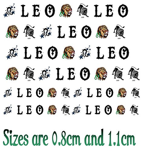 Leo Zodyak Farkındalık Koleksiyonu (32 Dövme Glitter Airbrush Şablon Leo)
