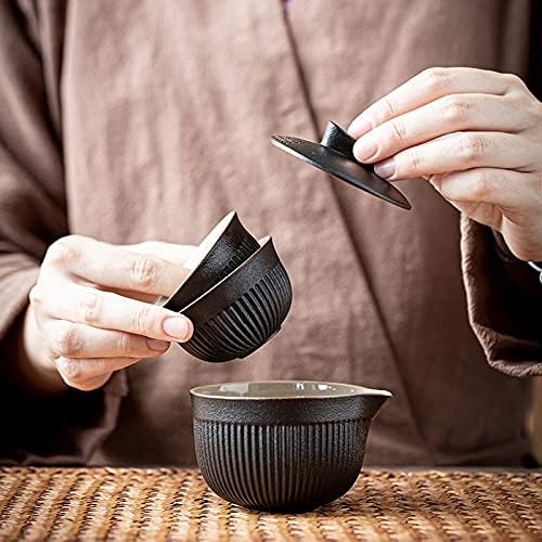Taşınabilir Seyahat çay seti seramik demlik su ısıtıcısı hızlı Tencere Bir pot ve iki bardak Teaware Çin İçecek TeapotsTea