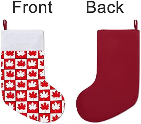 Kanada Akçaağaç Yaprağı Noel Asılı Çorap Çorap Noel Ağacı Şömine Tatil ev Dekorasyonu