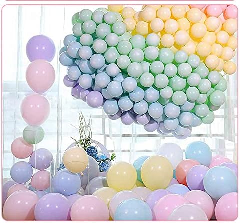 10 İnç Macaron Balon Doğum Günü Noel Düğün Dekorasyon Lateks Balon Seti, 600 Balonlar Parti Düğün Dekorasyon Arka