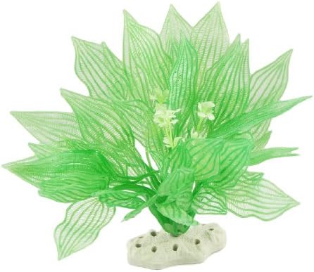 Uxcell Plastik Balık Tankı Dekor Emulational Bitki / Çim, 8-İnç, Yeşil