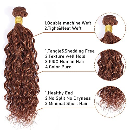Kahverengi demetleri kıvırcık dalga insan saç demetleri renk 30 Kinky kıvırcık demetleri insan saç 24 26 28 inç kahverengi