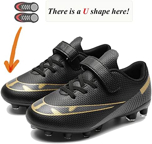 Aıqzsh Çocuklar Futbol Cleats Erkek kız futbol ayakkabısı Atletik Kaymaz Açık / Kapalı spor ayakkabı