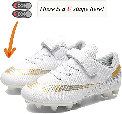 Aıqzsh Çocuklar Futbol Cleats Erkek kız futbol ayakkabısı Atletik Kaymaz Açık / Kapalı spor ayakkabı