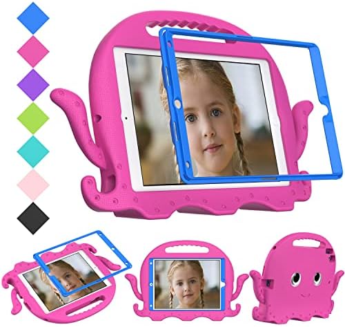 tablet koruyucu kılıf Çocuklar Kılıf iPad 10.2 ile Uyumlu (2021/2019)Saplı Tampon / Koruyucu Çocuk Korumalı Standlı