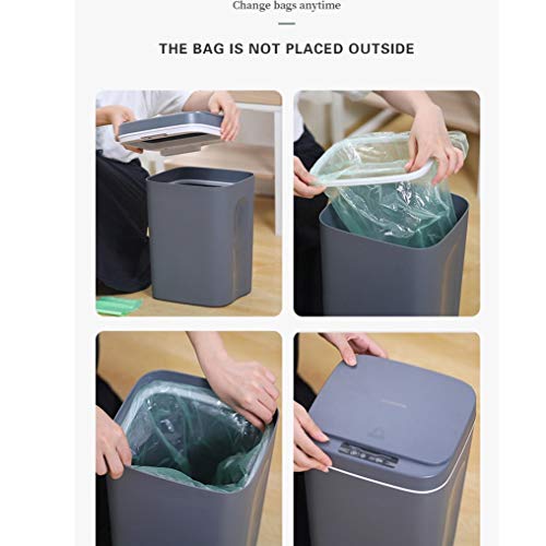 N / A Akıllı çöp tenekesi Otomatik sensörlü çöp kovası Akıllı Sensör Elektrikli çöp kutusu Ev çöp kutusu Mutfak Banyo