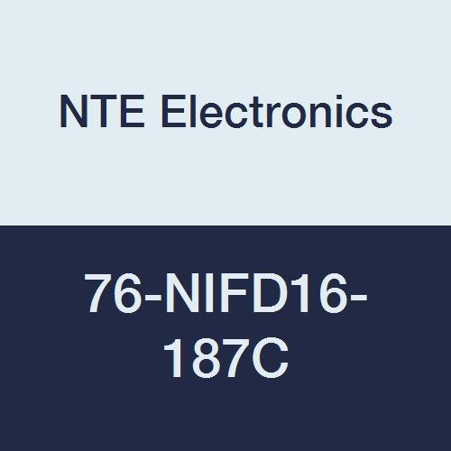 NTE Electronics 76-NIFD16-187C Naylon İzoleli Dişi Bağlantı Kesme, Kalay Kaplı Kaplama, Pirinç Terminal, 16-14 AWG