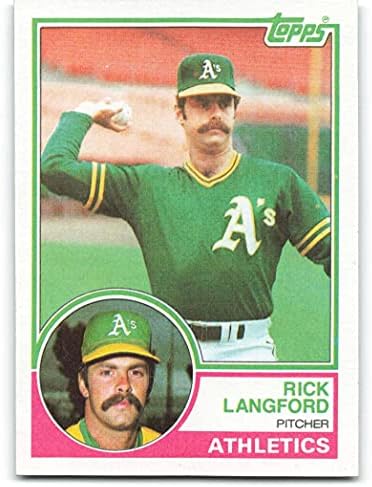 Beyzbol MLB 1983 Topps 286 Rick Langford Atletizm