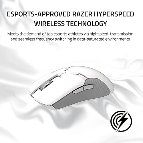 Razer Viper Ultimate Hafif Kablosuz Oyun Faresi ve RGB Şarj Yuvası: Yüksek Hızlı Kablosuz Teknoloji - 20K DPI Optik