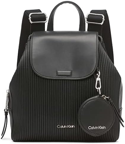 Calvin Klein Millie Yenilik Sırt Çantası, Siyah Kanvas, Tek Beden