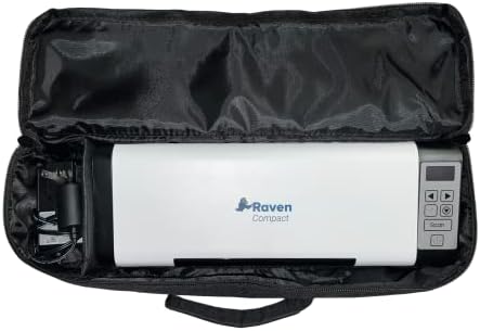 Raven Kompakt Belge Tarayıcı için Taşıma Çantası-Toz Geçirmez, Anti-Statik, Ağır Hizmet Tipi Naylon (Siyah)