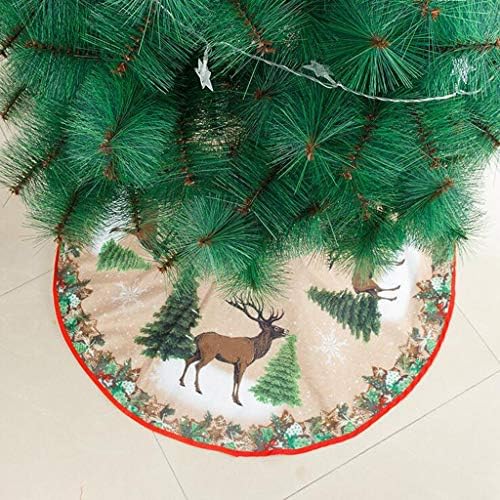 Noel Etek 32 inç Çaplı Alt Noel Dekorasyon Ağacı Süsleme Ağacı Ev Dekor Boncuklu Garland Dekor