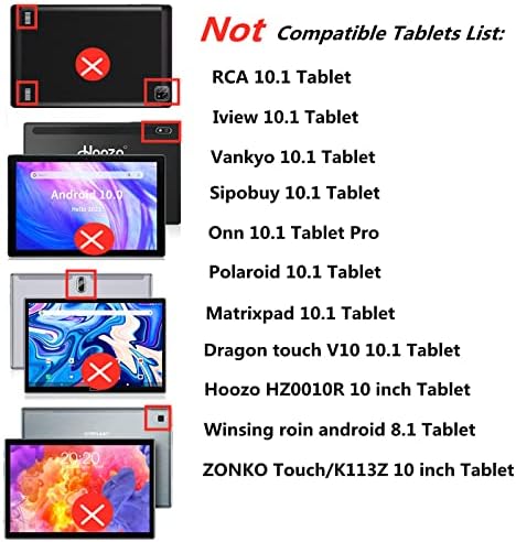 HminSen Kılıf için Ejderha Dokunmatik Not Defteri K10 / Max10 Tablet, Silikon Ayarlanabilir Standı Kapak Uyumlu Ejderha