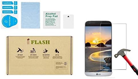 İFLASH (2 Paket) LG G5 Cam Ekran Koruyucu, LG G5 için 2 Paket Premium Temperli Cam Ekran Koruyucu - Çiziksiz, Kabarcıksız