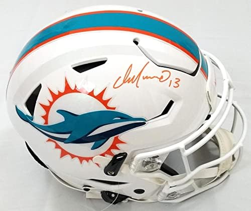 Dan Marino İmzalı Miami Dolphins Riddell Speed Flex Kask Beckett Tanık İmzalı NFL Kaskları