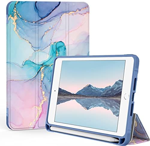 PİXİU Folio Kılıf iPad Mini için 5th /4th Nesil Kalem Tutucu ile, ağır Trifold Standı PU Lleather Akıllı Kapak ile