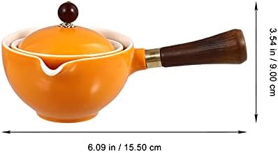 DOITOOL Kahve Filtresi Çin Çay Potu, 360 ° Demlik Çin Seramik Klasik Çay Potu Demlik Filtre Süzgeç, Gevşek Yaprak