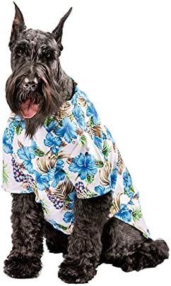 Midlee Mavi Ebegümeci Hawaii Köpeği Gömleği (Büyük)