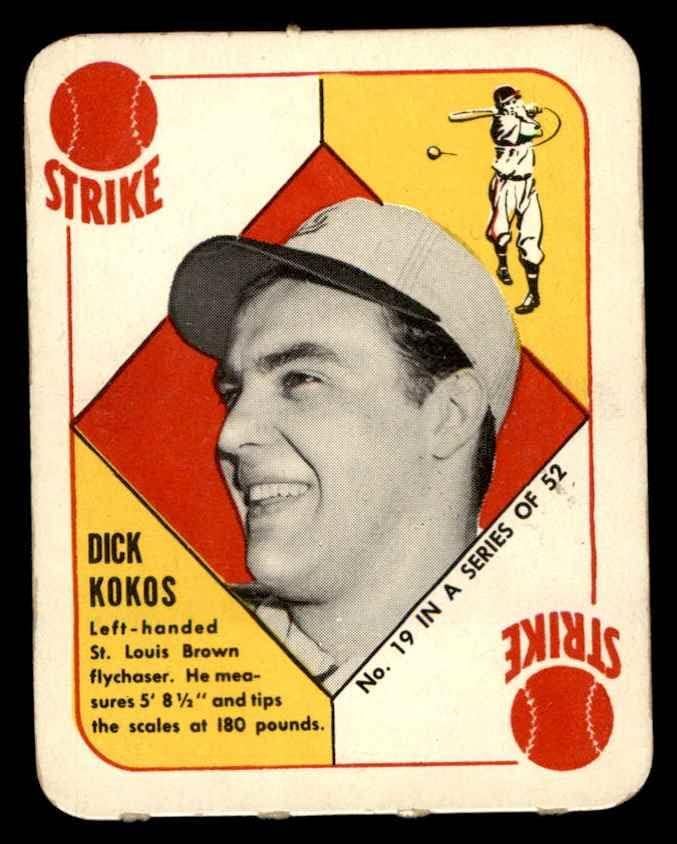 1951 Topps 19 Dick Kokos St. Louis Browns (Beyzbol Kartı) ESKİ Browns