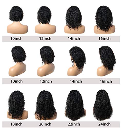 YOMAGİC Blue13X6 Dantel Ön Peruk Siyah Kadınlar İçin 130 % Kısa Dalga Renkli Brezilyalı işlenmemiş insan saçı Dantel
