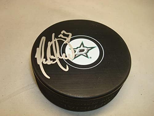 Marc Methot İmzalı Dallas Yıldızları Hokey Diski İmzalı 1C İmzalı NHL Diskleri