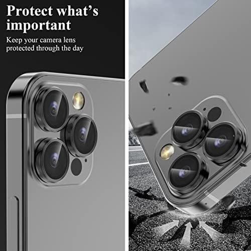YWXTW iPhone 14 Pro Max Kamera Lens Koruyucu için tasarlanmış, iPhone 14 Pro Kamera Lens Koruyucu için, bireysel Metal
