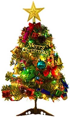 UXZDX 50 cm noel ağacı ışık ile mutlu yeni yıl masaüstü Mini noel ağacı dekorasyon ev alışveriş merkezi dekorasyon