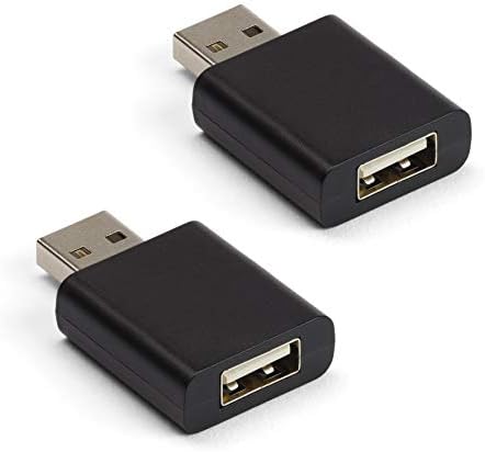 C-Slide USB Veri Engelleyici Siyah 2 Paket-İstenmeyen Veri Aktarımlarını Engeller ve Akıllı Telefonunuzu Güvende Tutar-iPhone,