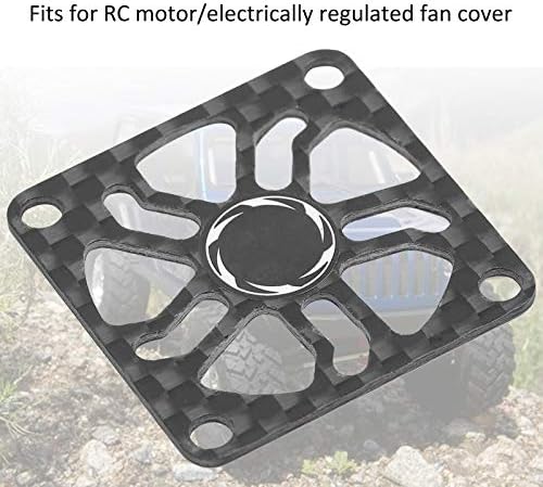 Keenso RC 40mm fan muhafazası, RC Motor Soğutma fanı kapağı Karbon Fiber Fan koruma kapağı RC Motor için, elektriksel