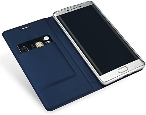 Samsung Galaxy S7 ile Uyumlu Verco Kılıfı, Galaxy S7 Telefon Kılıfı için Manyetik Kapaklı Cüzdan Kılıf-Mavi