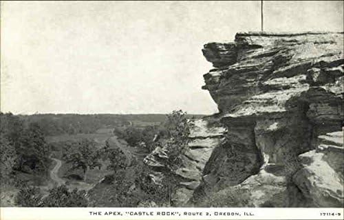Apex, Castle Rock Oregon, Illinois IL Orijinal Antika Kartpostal