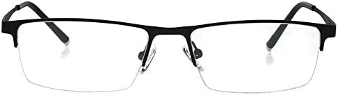 Jcerkı Siyah Yarım Çerçeve Iş Bifokal okuma gözlüğü 2.50 Erkek Kadın moda ışık Bifokal Okuma Gözlükleri