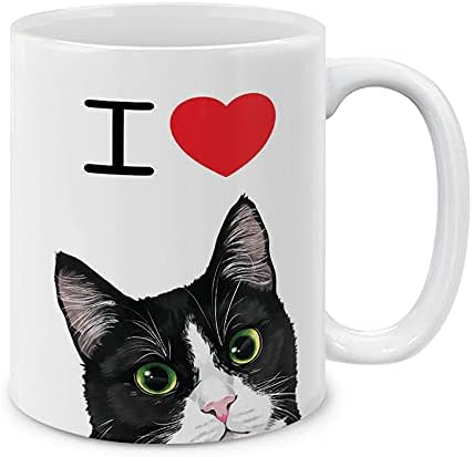 MUGBREW Smokin Kediyi Seviyorum Seramik Kahve Kupa Çay Bardağı, 11 OZ