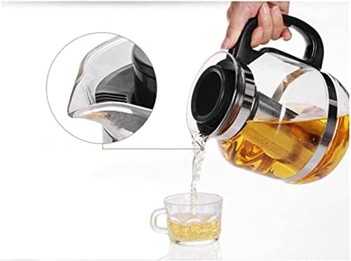 HaveFun su ısıtıcısı çaydanlık su ısıtıcısı çaydanlık cam ısıya dayanıklı filtre demlik büyük kapasiteli paslanmaz