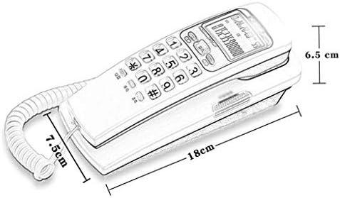 KXDFDC Kablolu Telefon, AC Güç Gerekmez, Duvara Monte Edilebilir, Otel Ofisi Antika Telefon, Ofis, Otel Siyahı