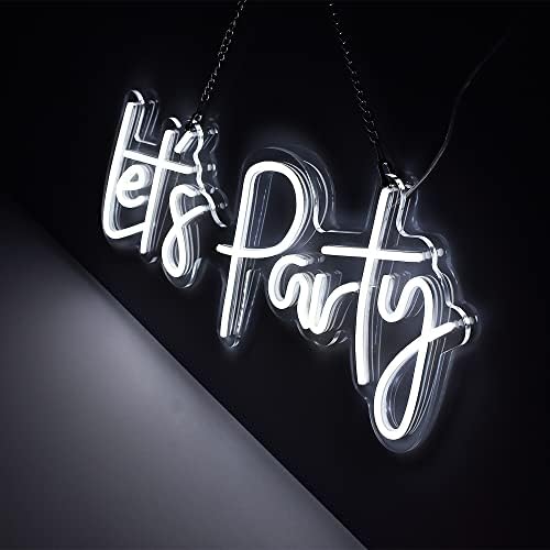 Parti Dekoratif Neon Mektup Hadi Parti LED NEON ışıklı işaret Özelleştirilmiş LED Neon Burcu Düğün Parti, Çocuk Partisi,