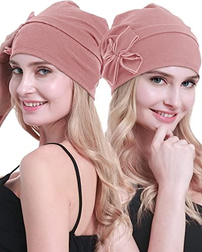 osvyo Pamuk Kemo Türban Şapkalar Bere Şapka Kap Kadınlar için Kanser Hastası Saç Dökülmesi