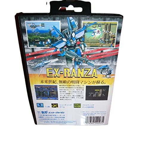 Aditi EX Ranza Japonya Kapak ile Kutu ve Manuel MD Genesis MegaDrive Video Oyun Konsolu 16 bitlik MD Kartı (Japonya
