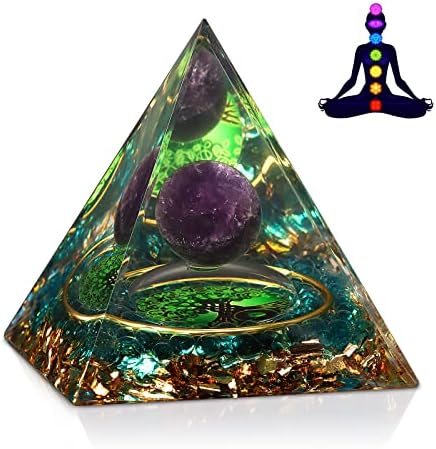 Orgonit Şifa Kristal ve Taş Orgon Piramidi Ametist Küre Hayat Ağacı Blance Çakralar Piramit Meditasyon Yardımcıları