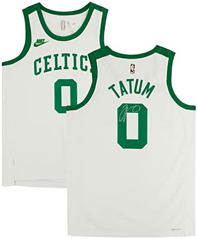 Jayson Tatum İmzalı Boston Celtics Beyaz Nike Yıl 0 Swingman Forması Fanatikleri-İmzalı NBA Formaları