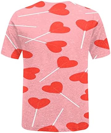JJHAEVDY Kadınlar Aşk Kalp Kazak Mutlu sevgililer Günü Gömlek Grafik Uzun Kollu Kazak Bluz Tops