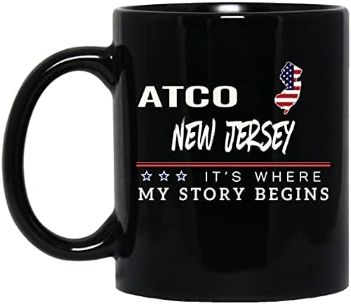 Amerikan Bayrağı Kupa Atco New Jersey Kahve Fincanı Hikayemin Başladığı Yer 4 Temmuz Kahve Kupa Vatansever Hediye