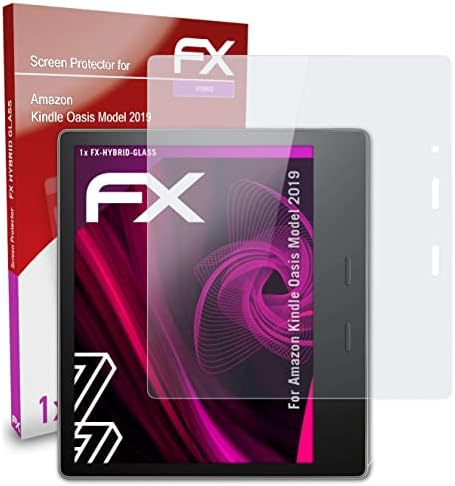 Amazn Kindl Oasis Model 2019 ile Uyumlu atFoliX Plastik Cam Koruyucu Film Cam Koruyucu, Plastikten 9H Hibrit Cam FX
