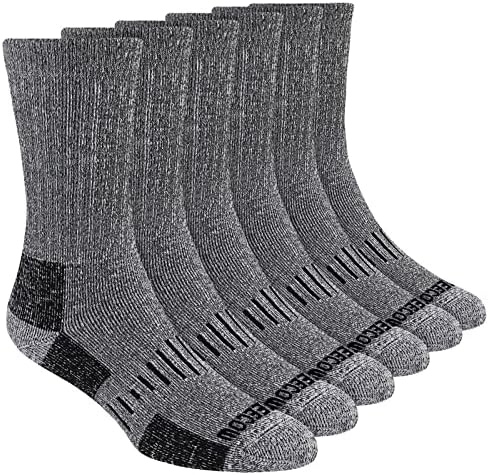 KEECOW Merinos Yünü Ekip Çorap Erkekler ve Kadınlar İçin, Termal Sıcak Rahat Kış Yastık Çorap Yürüyüş Çalışma Koşu,
