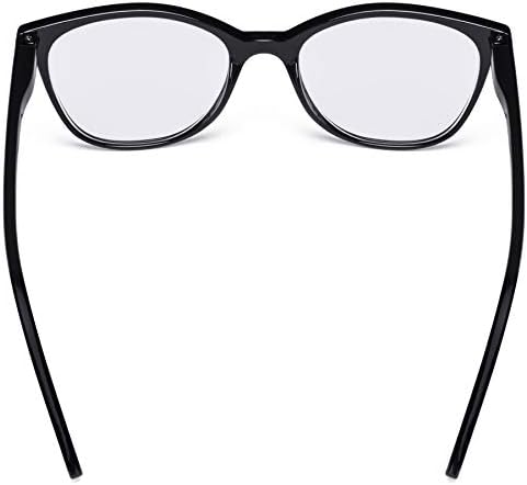 CessBlu Bayanlar okuma gözlüğü 4 Paket Kedi Gözü Tasarım Gözlük Kadınlar için Okuma