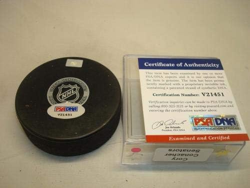 Cory Conacher İmzalı Ottawa Senatörleri Hokey Diski İmzalı PSA / DNA COA 1A İmzalı NHL Diskleri