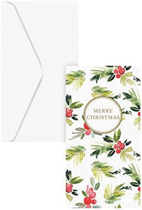 Graphique Holly Jolly Santa Para Tutucu | Zarflı 15 Kartlık Paket / Nakit veya Hediye kart tutucu / Noel Selamları