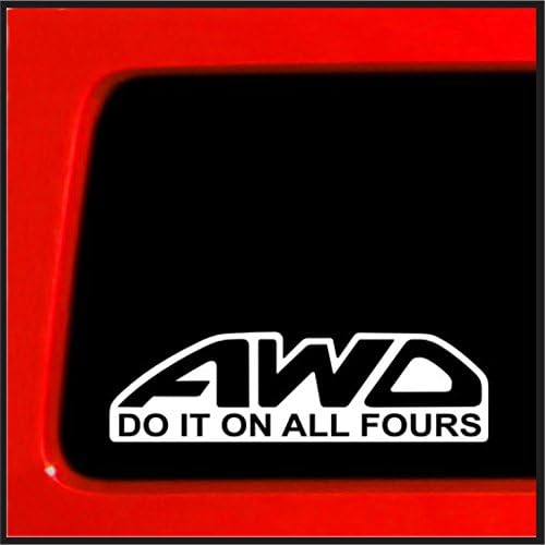 Etiket Bağlantısı / AWD Dört Ayak Üzerinde Yapın Etiket Çıkartma Tamponu, Araba, Kamyon, Pencere, Dizüstü Bilgisayar